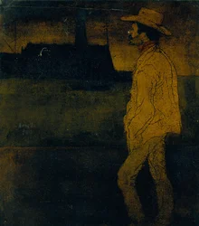 Soldato tornato da Cuba sul molo